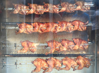 Image showing grilled chickens