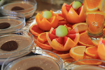 Image showing orange desserts 