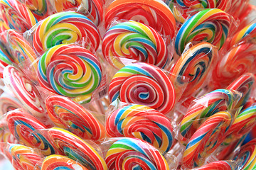 Image showing color lollypops 