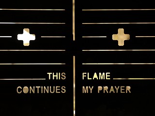 Image showing This flame continues my prayer