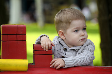 Image showing 2 years old Baby boy on playground