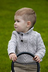 Image showing 2 years old Baby boy on playground