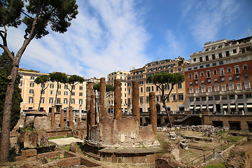 Image showing Largo di Torre Argentina in Rome, Italy