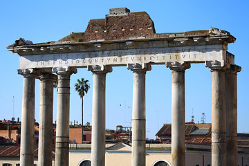 Image showing The Roman Forum ruins in Rome, Italy