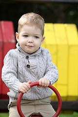 Image showing 2 years old Baby boy on playground