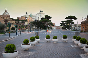 Image showing Via dei Fori Imperiali in Rome, Italia