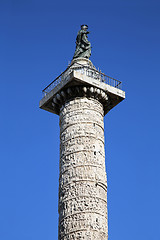 Image showing Column of Marcus Aurelius in Rome, Italy