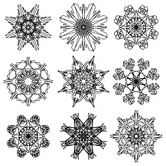 Image showing Round Ornamental Geometric Pattern. 