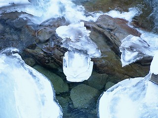 Image showing Icy river