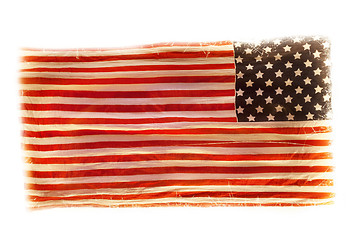 Image showing grunge American national flag