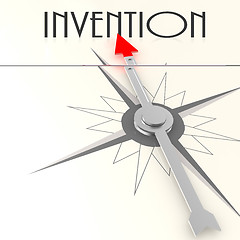 Image showing Compass with invention word
