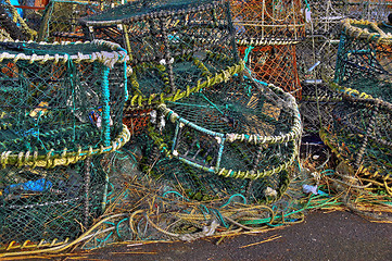 Image showing Fishermans Lobster pots