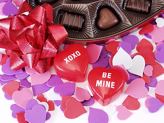 Image showing XOXO Be Mine Hearts