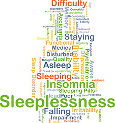 Image showing Sleeplessness background concept