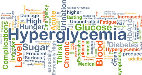 Image showing Hyperglycemia background concept