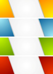 Image showing Abstract bright corporate banners