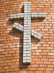 Image showing   cross bricks