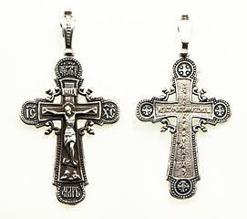 Image showing  neck silver cross