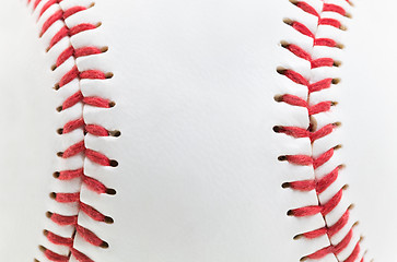 Image showing Baseball white ball