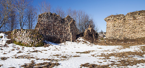 Image showing wall ruins  