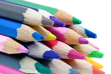 Image showing colored pencils close up