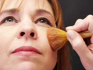 Image showing Applying Blush