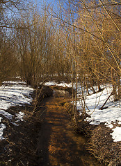 Image showing the river in the winter 