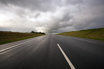 Image showing the road to a storm  