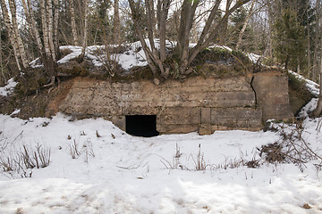 Image showing bunker War winter