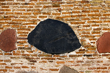 Image showing part of an old wall  