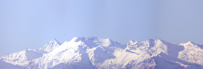 Image showing Retro look Alps mountains