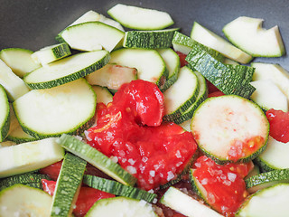 Image showing Zucchini with tomato