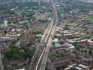 Image showing Aerial view of London