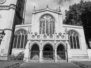 Image showing Black and white St Margaret Church in London