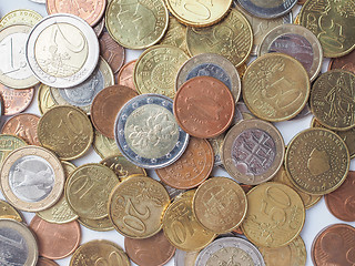 Image showing Euro coins