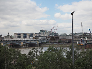 Image showing Blackfriars bridge in London