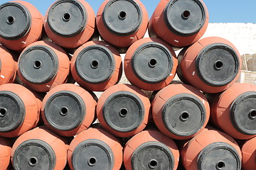 Image showing Stack of drums_5750
