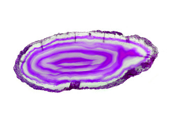 Image showing violet agate isolated