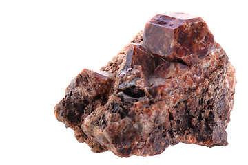 Image showing garnet mineral isolated