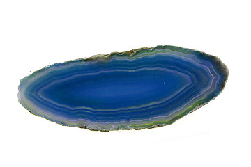 Image showing blue agate isolated