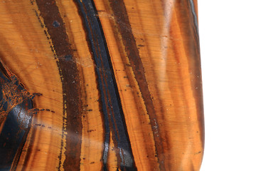 Image showing tiger eye mineral isolated