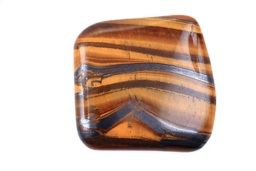 Image showing tiger eye mineral isolated