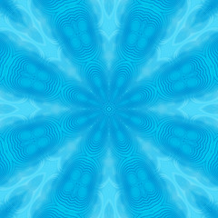 Image showing Abstract concentric blue pattern