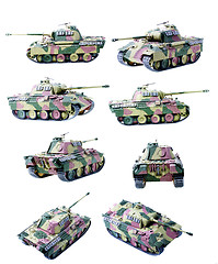 Image showing model military tank
