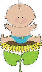 Image showing Sunflower Baby Boy