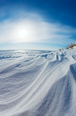 Image showing Snow dunes