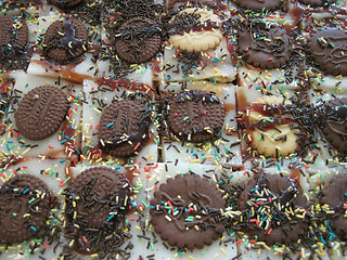 Image showing sweet chocolate cookies dessert 