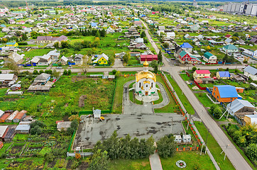 Image showing Aerial view on temple in honor of Ascension