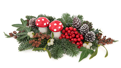 Image showing Christmas Floral Display