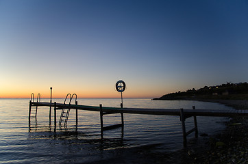 Image showing Bath pier at twilight